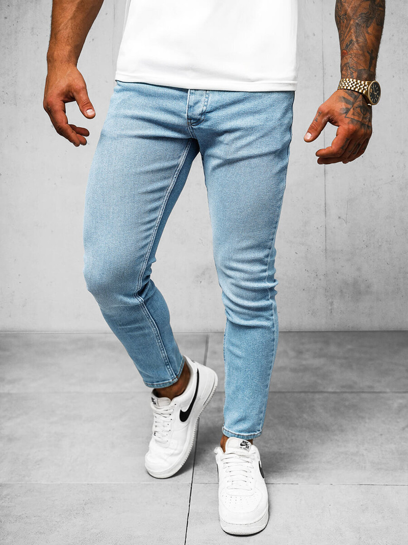 Ανδρικό τζιν παντελόνι μπλε OZONEE O/2335