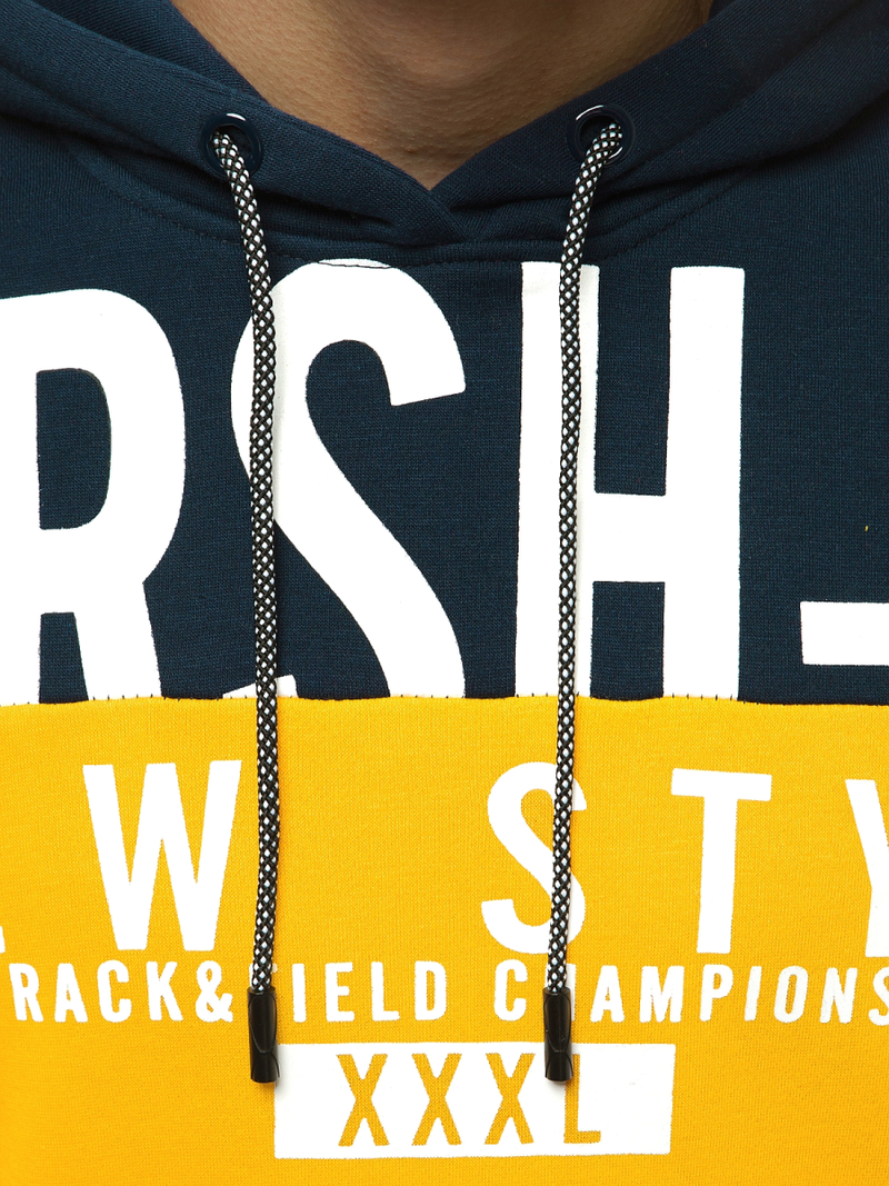 Ανδρικό Φούτερ με Κουκούλα κίτρινο OZONEE JS/KS2115