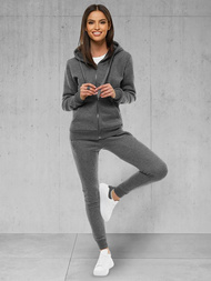 Γυναικείο σετ φόρμας δύο κομματιών γραφίτη OZONEE JS/CKW03