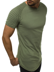 Ανδρικό μπλουζάκι χακί OZONEE O/1256