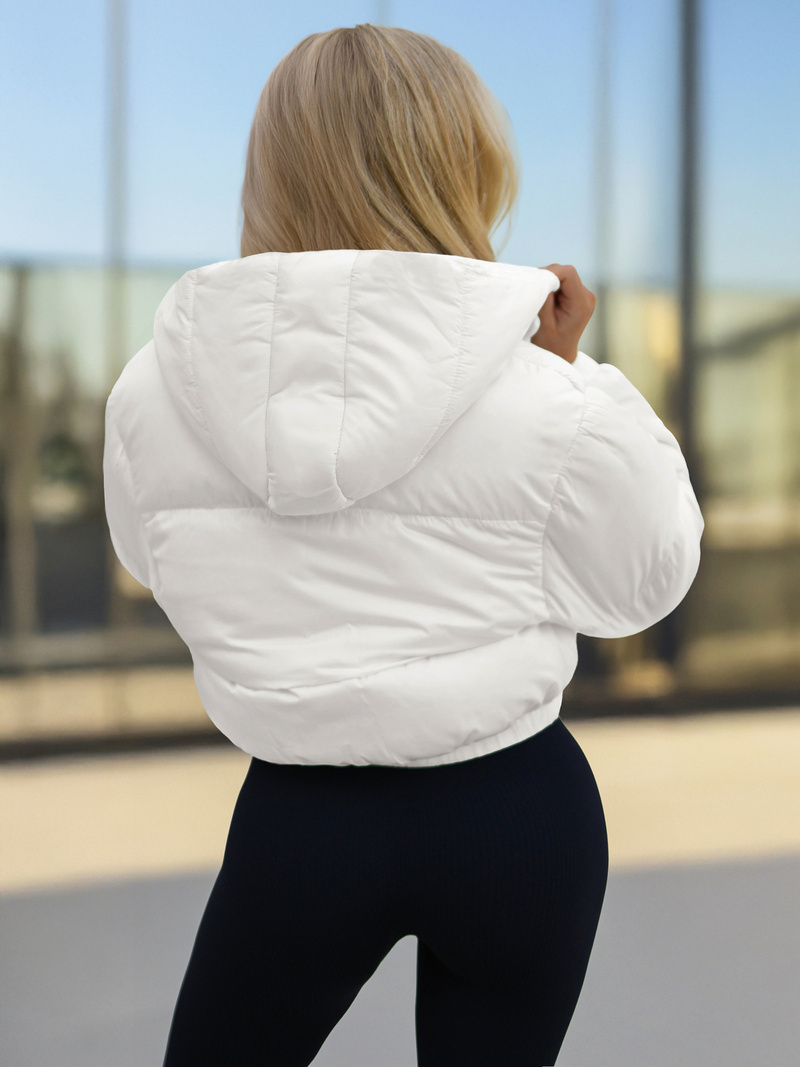 Γυναικείο μπουφάν λευκό OZONEE JS/5M3260/281Z