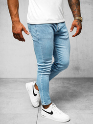 Ανδρικό τζιν παντελόνι μπλε OZONEE O/2335