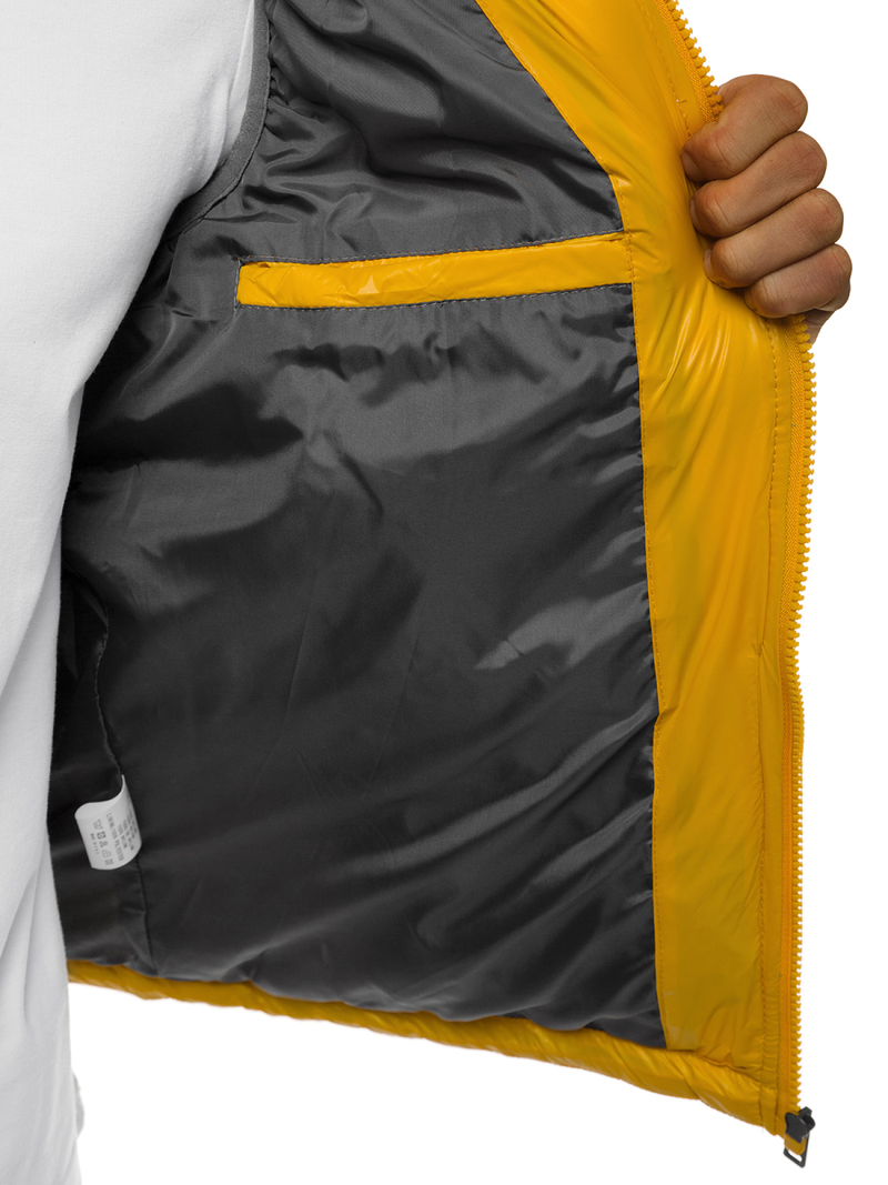 Ανδρικό αμάνικο μπουφάν κίτρινο OZONEE N/6105