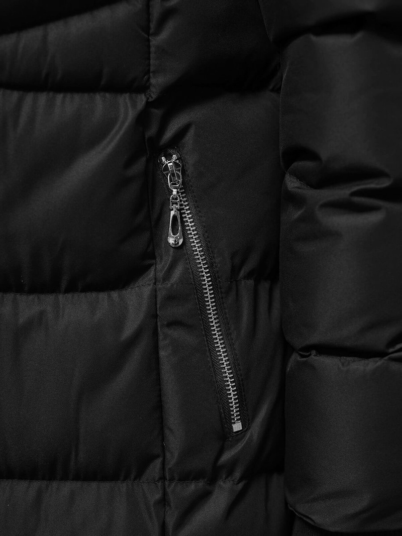 Γυναικείο μπουφάν μαύρο OZONEE JS/M736/392