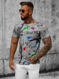 Ανδρικό μπλουζάκι Γκρί OZONEE JS/8T967