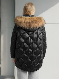 Γυναικείο μπουφάν μαύρο OZONEE O/5M3226/392Z