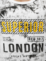 Ανδρικό αμάνικο μπλουζάκι λευκό OZONEE JS/SS11037Z