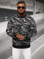 Ανδρικό Φούτερ Mαύρος OZONEE JS/8B1222/3