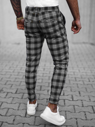 Ανδρικό παντελόνι chino Γραφίτης OZONEE O/H6003