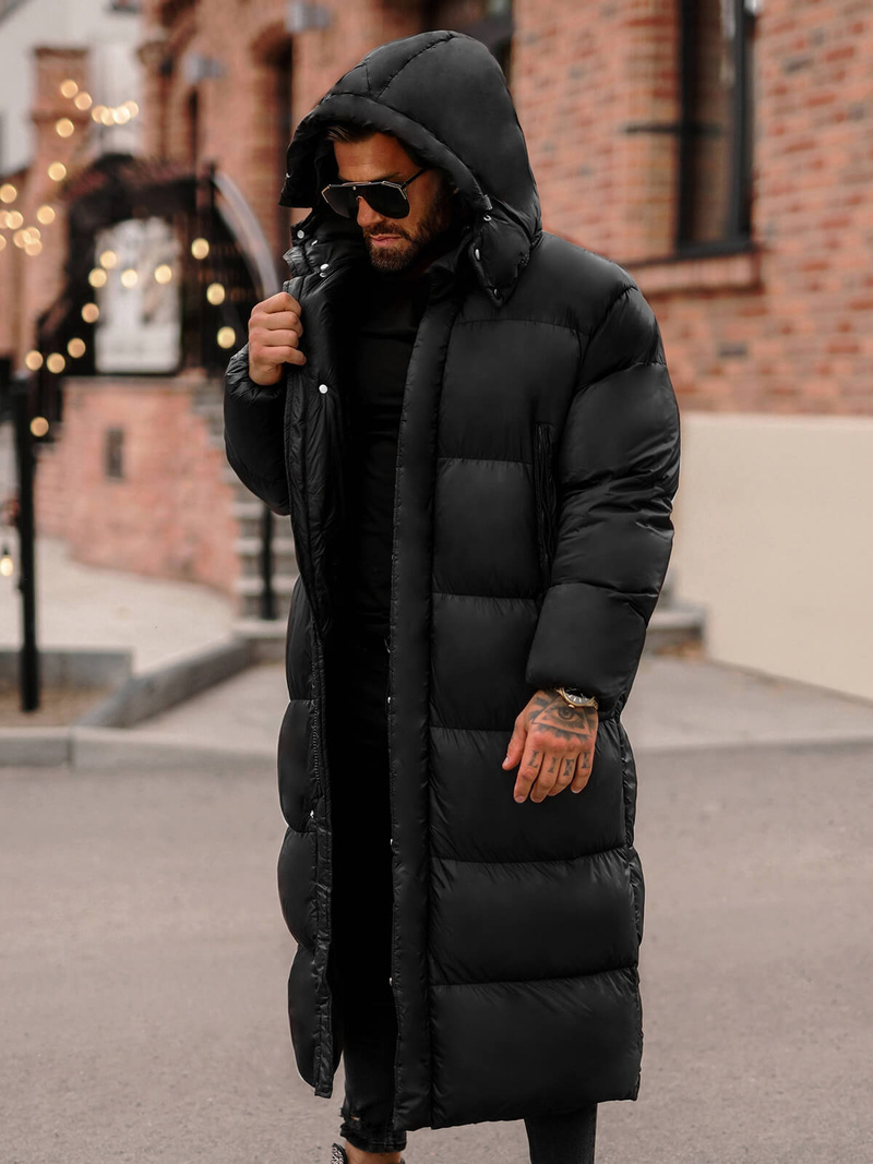 Ανδρικό χειμερινό μπουφάν μαύρο OZONEE O/M3202Z