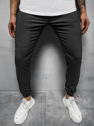 Ανδρικό σόρτς chino jogger γραφίτη OZONEE DJ/5539