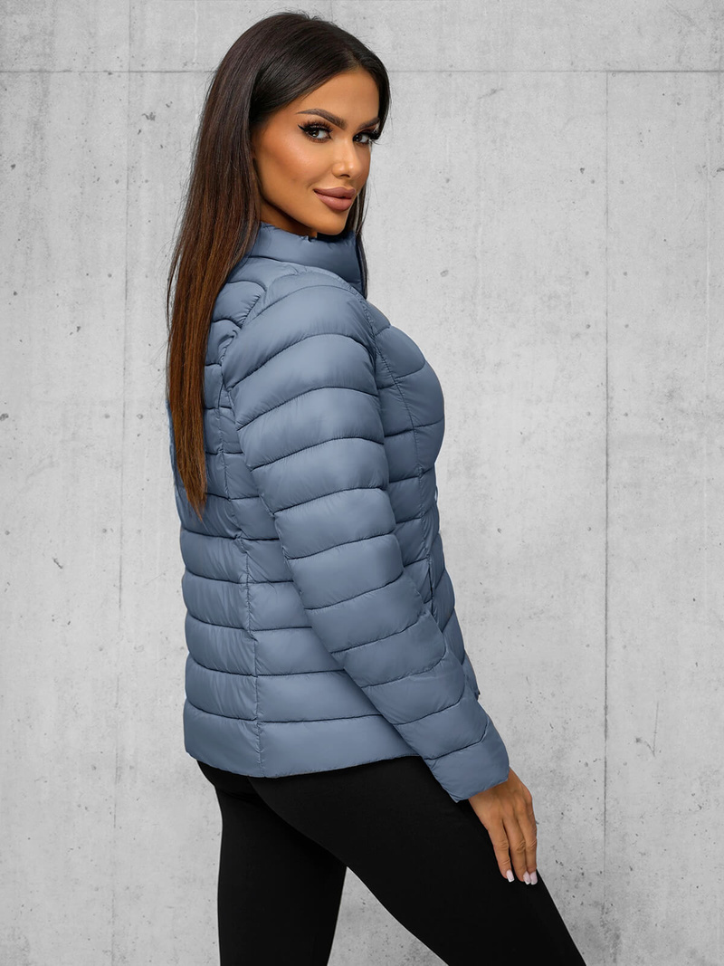 Γυναικείο μπουφάν ατσάλι OZONEE JS/11Z8170Z