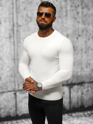 Ανδρικό πουλόβερ λευκό OZONEE NB/MMB602/1Z