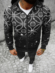 Ανδρικό Φούτερ με Κουκούλα μαύρο OZONEE JS/B8122