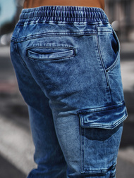 Ανδρικό παντελόνι jogger mπλε OZONEE NB/MP0058B