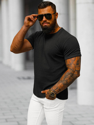 Ανδρικό μπλουζάκι μαύρο OZONEE O/7766T