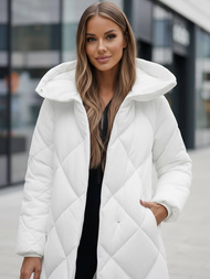Γυναικείο μπουφάν λευκό OZONEE JS/5M3173/281Z