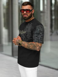 Ανδρικό μπλουζάκι μαύρο OZONEE O/YN2/631