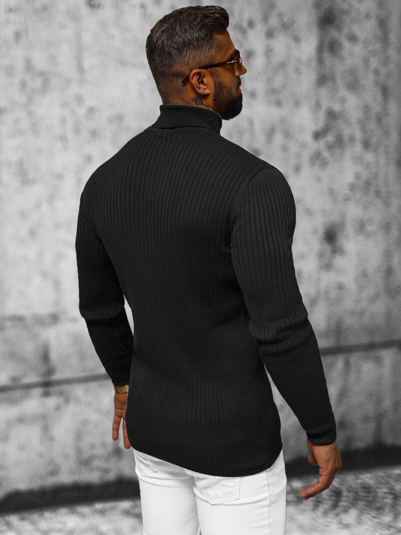 Ανδρικό πουλόβερ μαύρο OZONEE L/2533Z