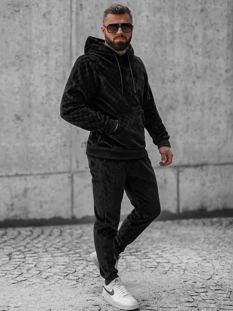 Ανδρικό σετ φόρμας μαύρο OZONEE O/3A82