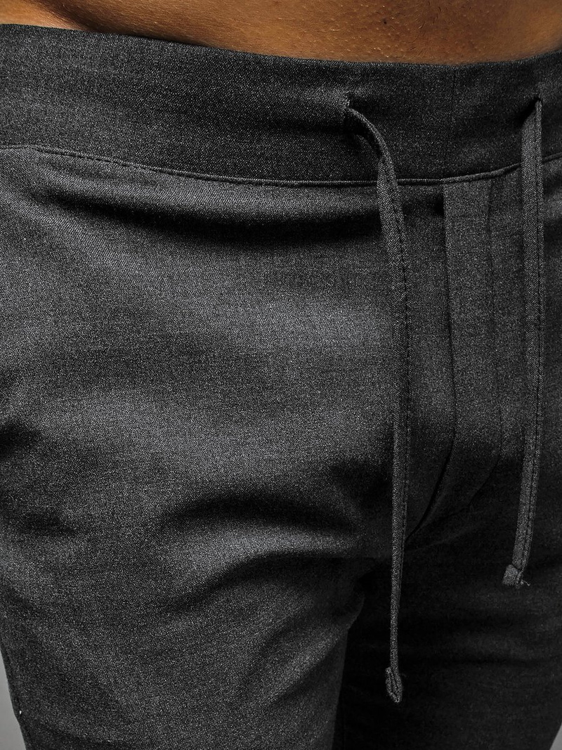 Ανδρικό σόρτς chino jogger γραφίτη OZONEE DJ/5539