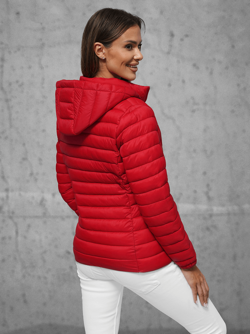 Γυναικείο μπουφάν kόκκινο OZONEE JS/16M9101/270