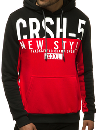 Ανδρικό Φούτερ με Κουκούλα Κόκκινο OZONEE JS/KS2115