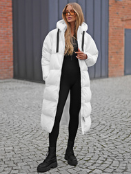 Γυναικείο μπουφάν λευκό OZONEE JS/5M3163/281Z