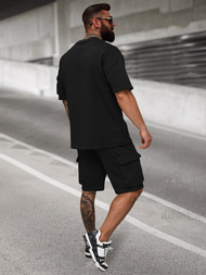 Ανδρικό σετ φόρμας μαύρο OZONEE JS/27C6535/3