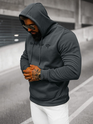 Ανδρικό Φούτερ με Κουκούλα γραφίτη OZONEE JS/27B6512/5