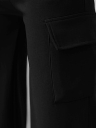 Γυναικείο παντελόνι μαύρο OZONEE JS/92K515/3