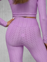 Γυναικείο σετ φόρμας δύο κομματιών ανοιχτό-μοβ OZONEE O/22060Z