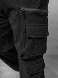 Ανδρικό παντελόνι mαύρος OZONEE O/PS5526