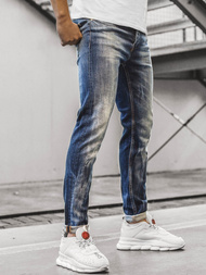 Ανδρικό τζιν παντελόνι μπλε OZONEE G/1049