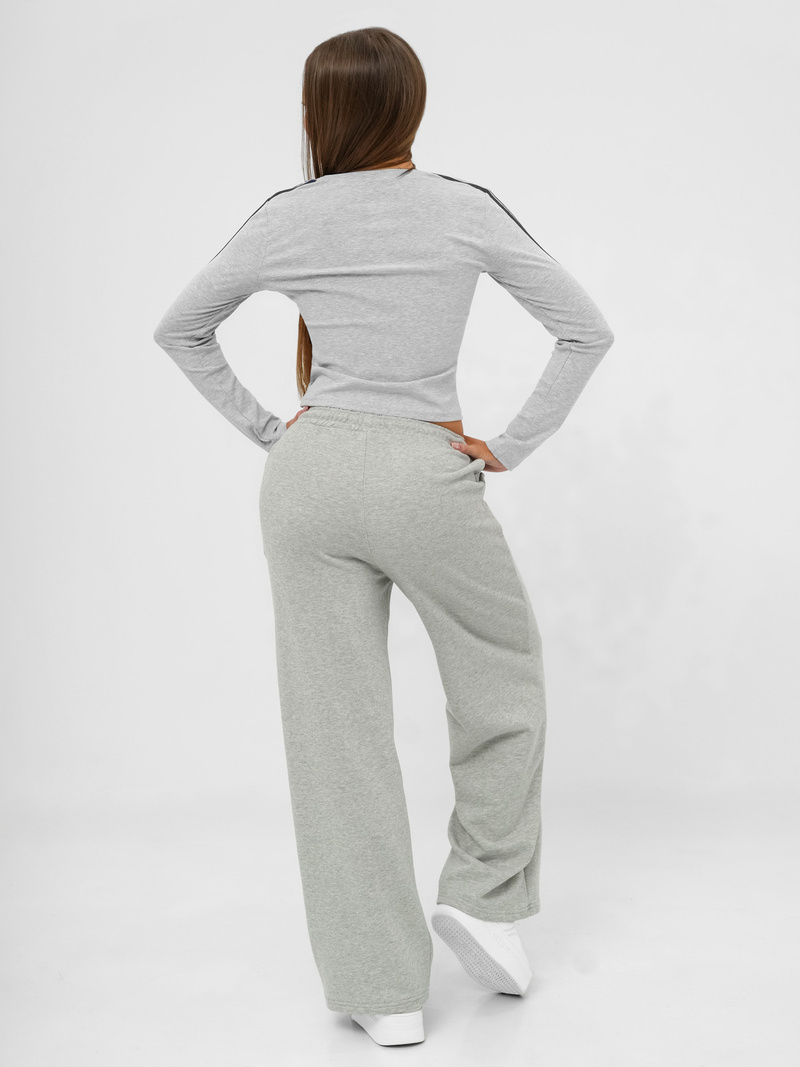 Γυναικείο σετ φόρμας δύο κομματιών γκρι OZONEE JS/M60815AB
