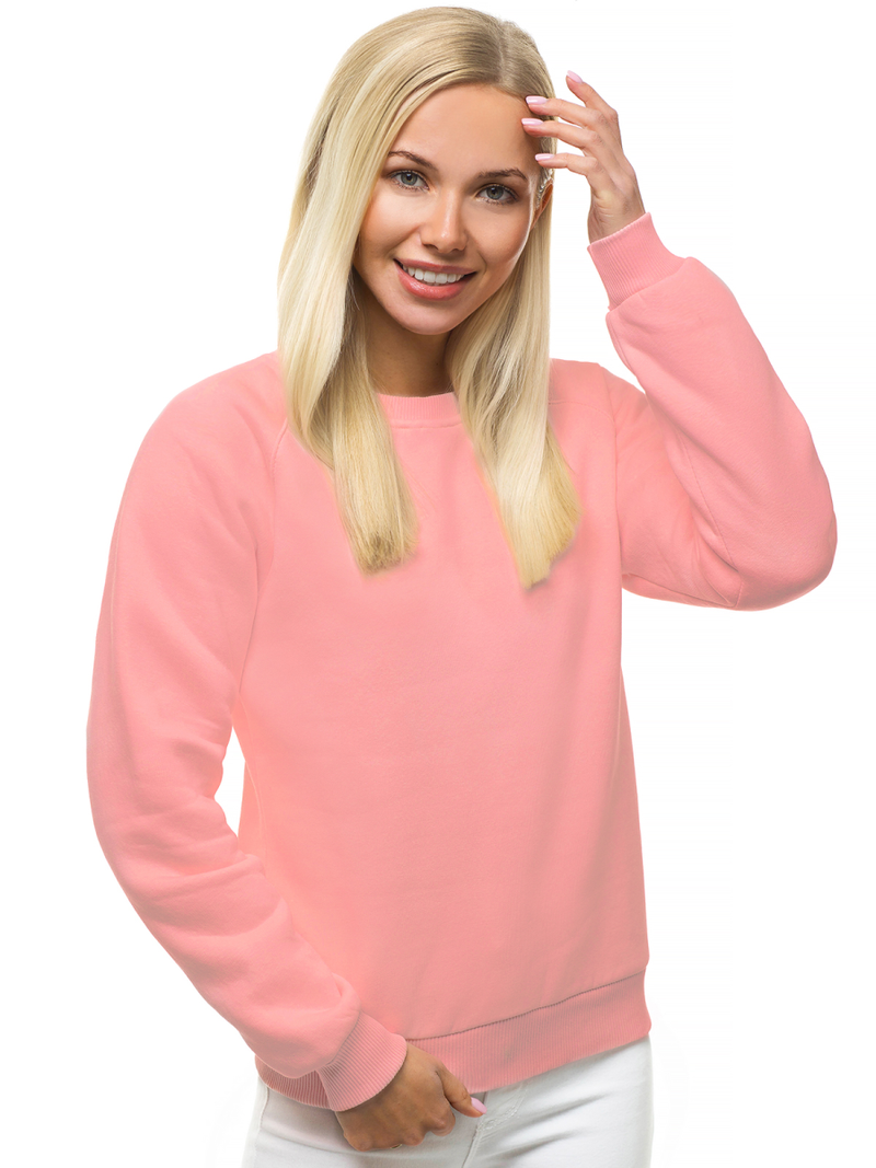 Γυναικείο φούτερ ανοιχτό-ροζ OZONEE O/12103