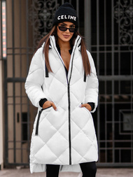 Γυναικείο μπουφάν λευκό OZONEE JS/5M3168/281Z