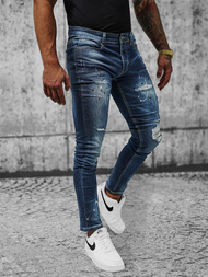 Ανδρικό τζιν παντελόνι Σκούρο μπλε OZONEE NB/MP0170BS