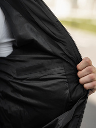 Ανδρικό μπουφάν mαύρος OZONEE JS/31M5003Z