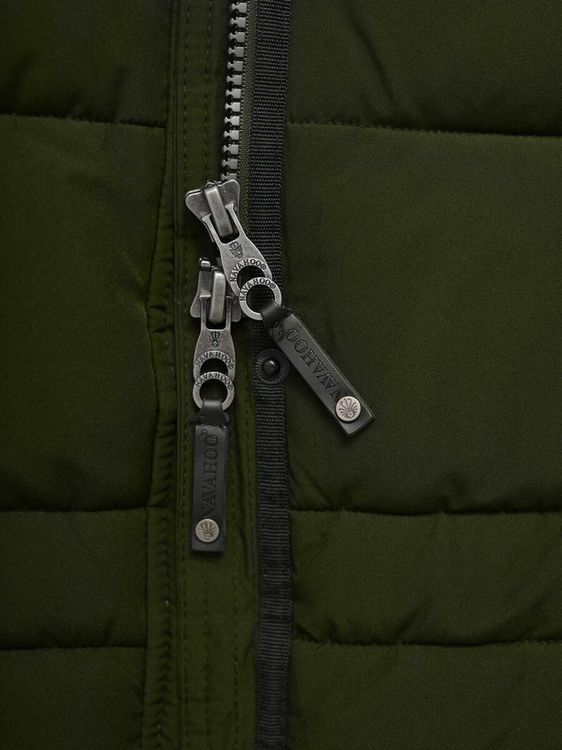 Γυναικείο μπουφάν χακί OZONEE O/W377Z