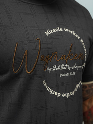 Ανδρικό μπλουζάκι μαύρο OZONEE O/QQ1535