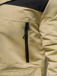 Ανδρικό χειμερινό μπουφάν μπεζ OZONEE JS/22M322/62