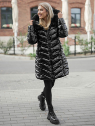 Γυναικείο μπουφάν μαύρο OZONEE JS/16M9100/392Z