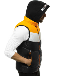 Ανδρικό αμάνικο μπουφάν μαύρο OZONEE N/6500