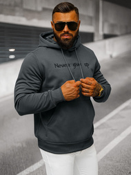 Ανδρικό Φούτερ με Κουκούλα γραφίτη OZONEE JS/27B6512/5