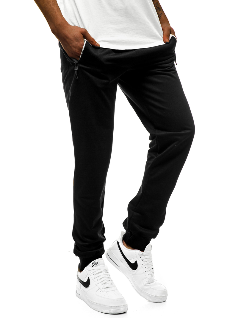 Ανδρικό παντελόνι φόρμας μαύρο JS/XW003S