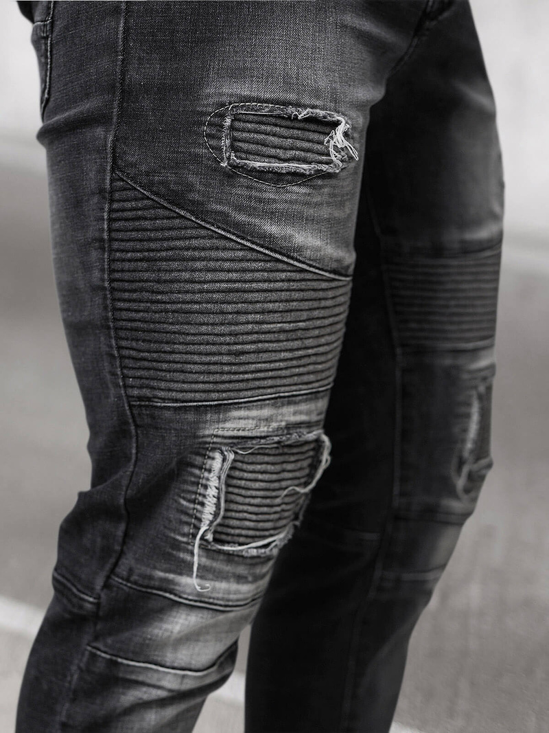 Ανδρικό τζιν παντελόνι mαύρος OZONEE NB/MP0142N