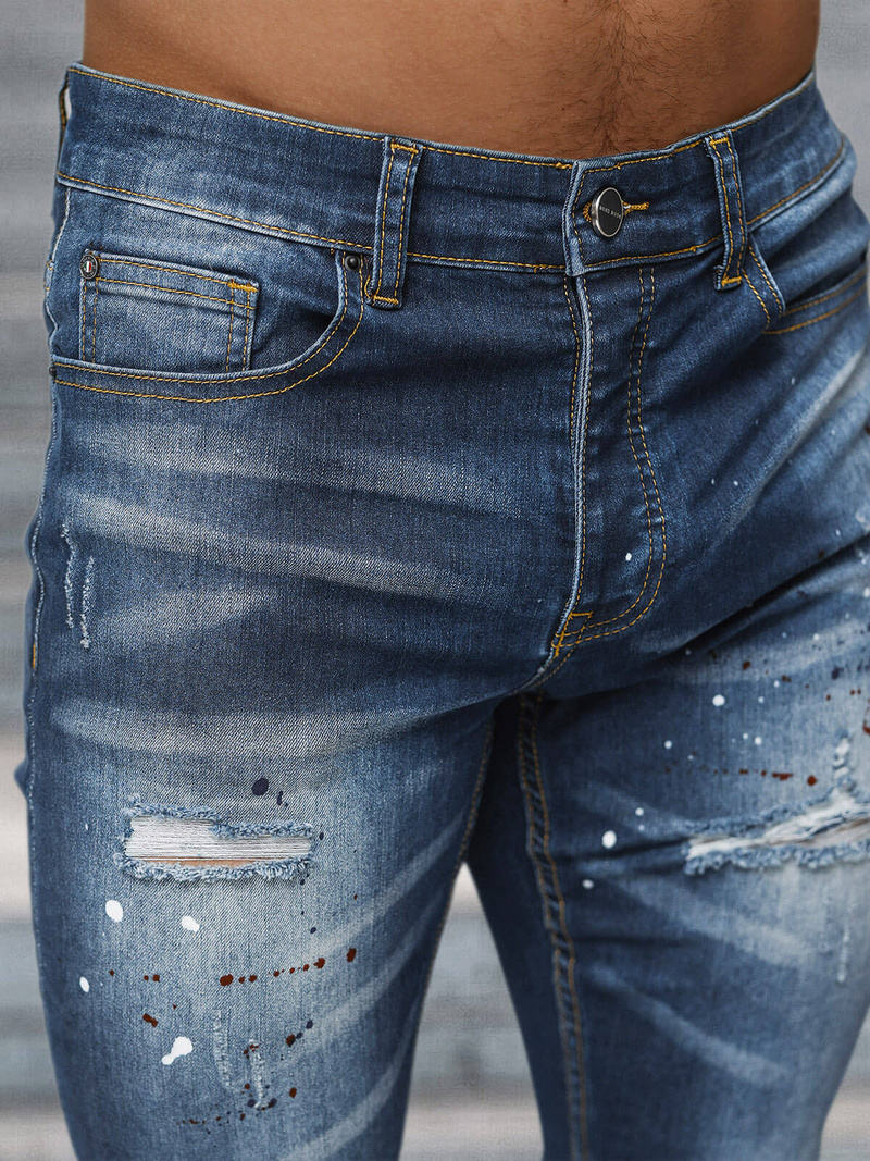 Ανδρικό τζιν παντελόνι Σκούρο μπλε OZONEE NB/MP0170BS