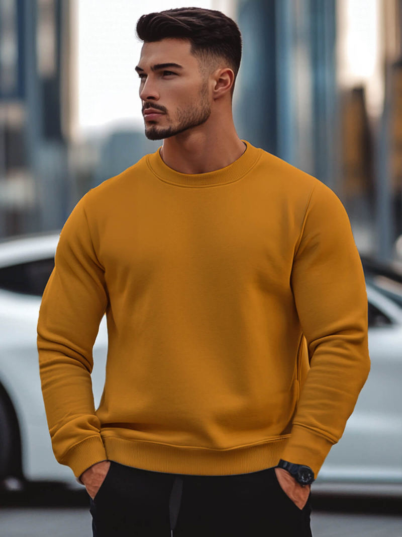 Ανδρικό Φούτερ κάμελ OZONEE JS/2001-10Z