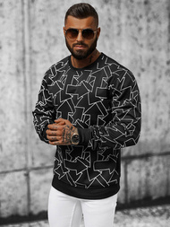 Ανδρικό Φούτερ Mαύρος OZONEE JS/8B1111/3